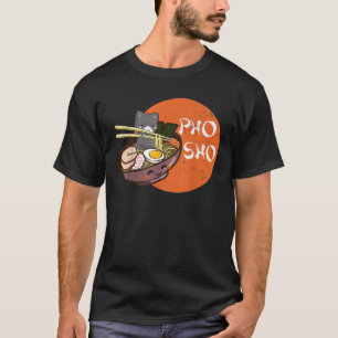Vintage Kawaii Cat Pho Sho Vietnamese Bowl Ramen N T-Shirt