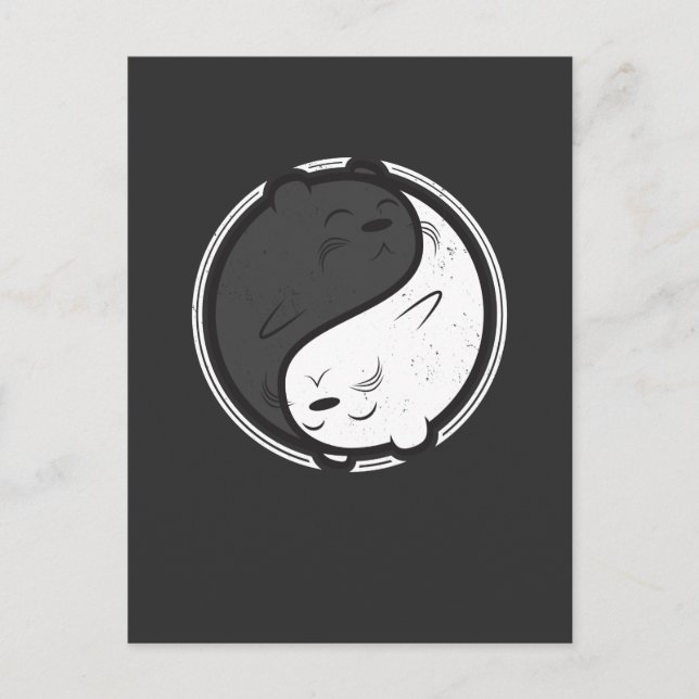 Vintage Kawaii Cute Otter Shirt Postcard (Front)