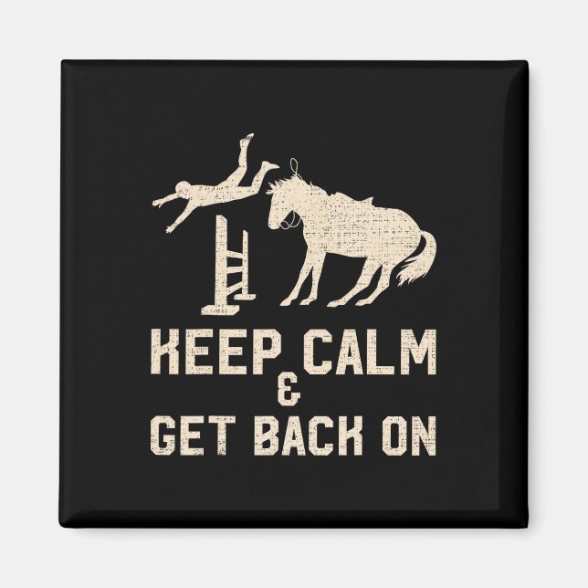 Vintage Keep Calm And Get Back On  Magnet (Front)