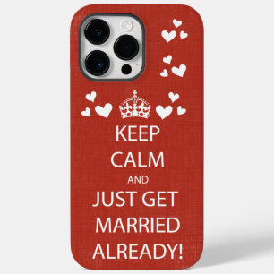 Vintage KEEP CALM GET MARRIED Case-Mate iPhone 14 Pro Max Case