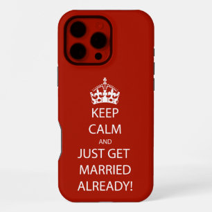 Vintage KEEP CALM GET MARRIED iPhone 16 Pro Max Case