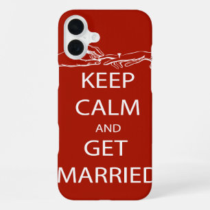 Vintage KEEP CALM  GET MARRIED iPhone 16 Plus Case