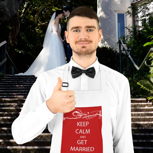 Vintage KEEP CALM  GET MARRIED Standard Apron (Creator Uploaded)