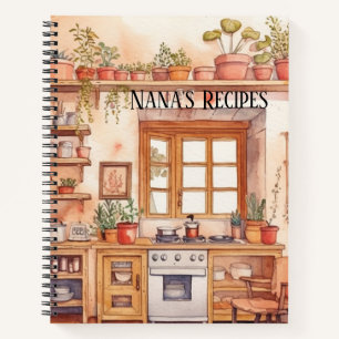Vintage Keepsake Recipe Rustic Heirloom Notebook