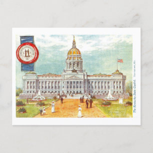 Vintage Kentucky Capitol with Seal Postcard