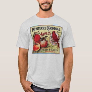 Vintage Kentucky Cardinal Apples, Henry P Barret,  T-Shirt