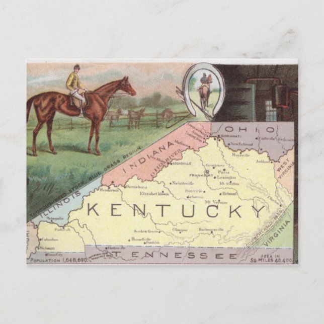 Vintage Kentucky Postcard (Front)