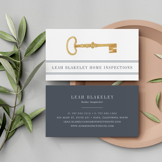 Vintage Key | Home Inspection Business Card (Creator Uploaded)