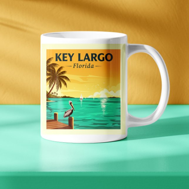 Vintage Key Largo Florida Coffee Mug (Creator Uploaded)