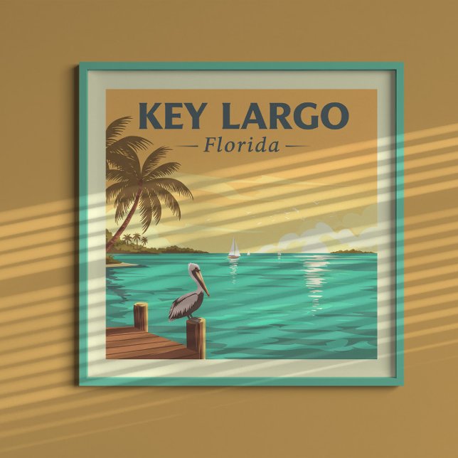Vintage Key Largo Florida Poster (Creator Uploaded)