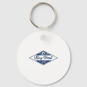 Vintage Key West Florida Keys Established 1828 Bea Keychain