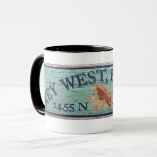 Vintage Key West  nautical Travel Mug