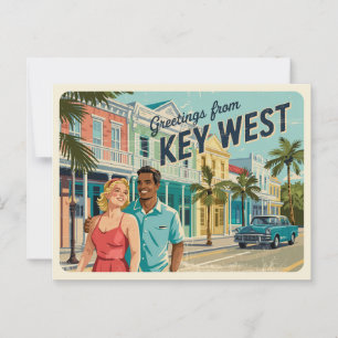 Vintage Key West Postcard   Greetings from