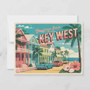 Vintage Key West Postcard   Greetings from