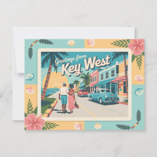 Vintage Key West Postcard   Greetings from