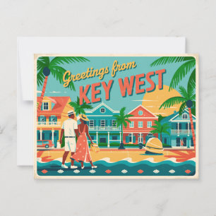 Vintage Key West Postcard   Greetings from