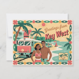 Vintage Key West Postcard   Greetings from