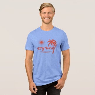 Vintage Key West Tropical T-shirt Tri-Blend Shirt