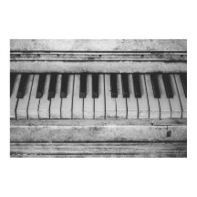 Vintage keyboard poster design