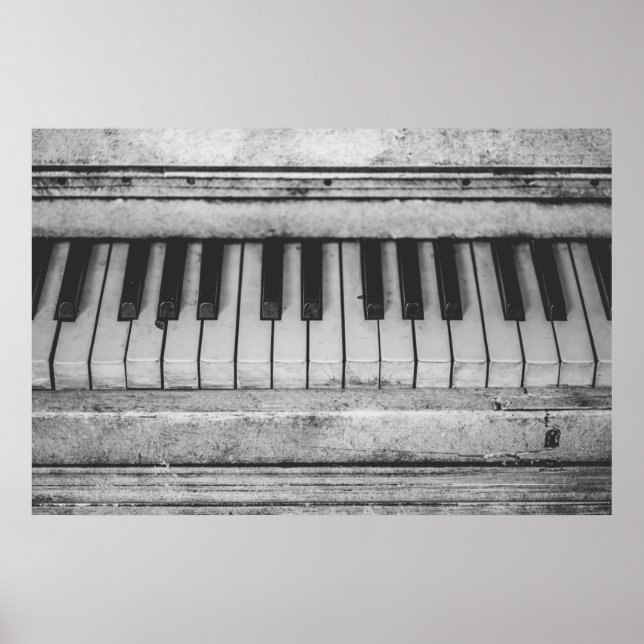 Vintage keyboard poster design (Front)