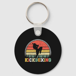 Vintage Kickboxer Fighter Kickboxing Mma Martial A Keychain