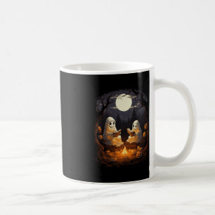 Vintage Kids Halloween Camping Reading Teacher Boo Coffee Mug