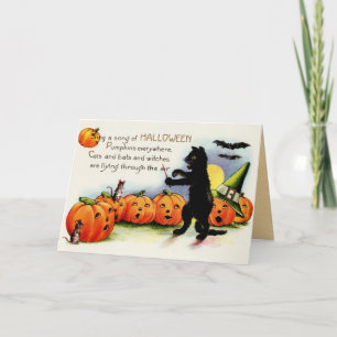 Vintage Kids Halloween Card