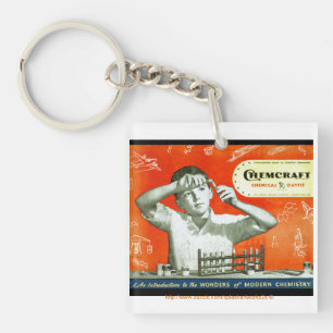 "Vintage Kids Professional Chemistry Set " Keychain