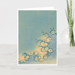 Vintage Kimono Pattern Greeting Card