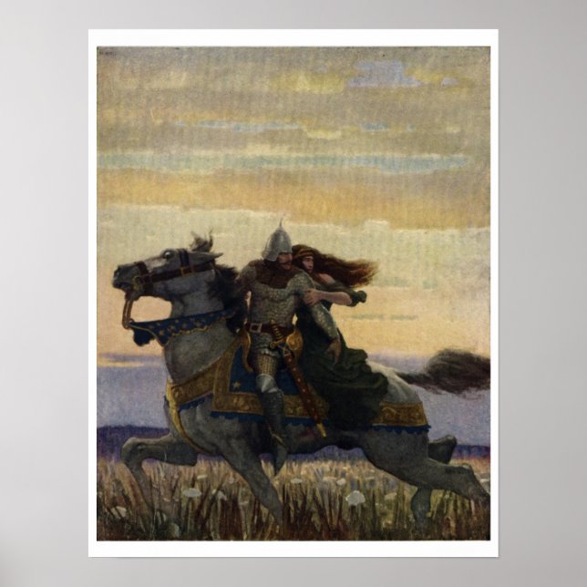 Vintage King Arthur Series 1 Art Print Poster (Front)