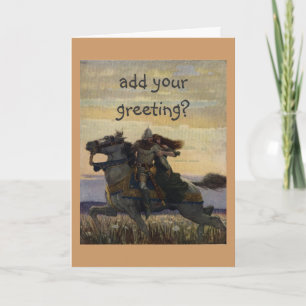 Vintage King Arthur Series 1 Greeting Card