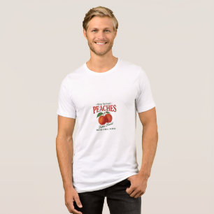 Vintage “King Orchard Peaches” Farm Fresh T-Shirt  Tri-Blend Shirt