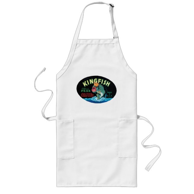 Vintage Kingfish Peas Label - Apron (Front)