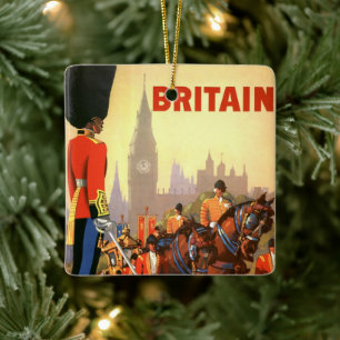 Vintage King's British Royal Guard Great Britain Ceramic Ornament
