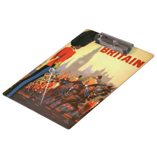 Vintage King's British Royal Guard Great Britain Clipboard