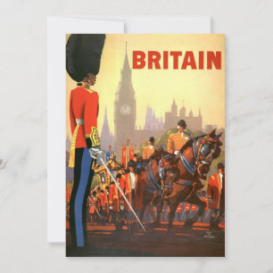 Vintage King's British Royal Guard Great Britain Invitation