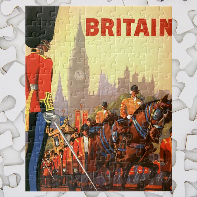 Vintage King's British Royal Guard Great Britain Jigsaw Puzzle (Creator Uploaded)