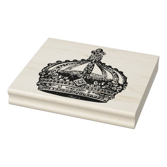 Vintage King's Royal Crown Rubber Art Stamp (Stamp)