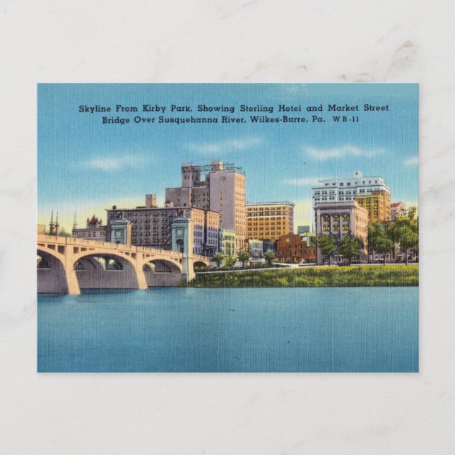 Vintage, Kirby Park, Wilkes-Barre Pennsylvania Postcard (Front)