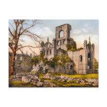 Vintage Kirkstall Abbey Yorkshire England