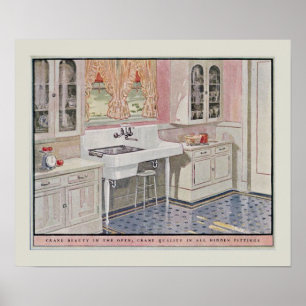 Vintage Kitchen 1925 Poster