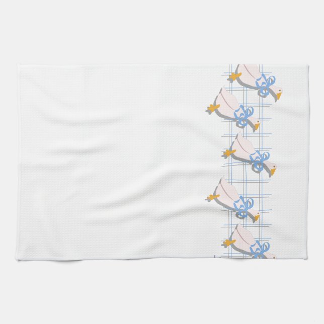 Vintage Kitchen Goose Nostalgia Kitchen Style Kitchen Towel (Horizontal)