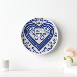 Vintage Kitchen Painted Tile - Dutch Style Custom Clock