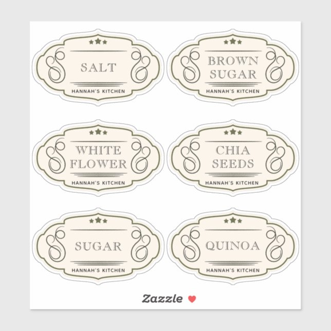 Vintage  Kitchen & Pantry Storage  (Sheet)