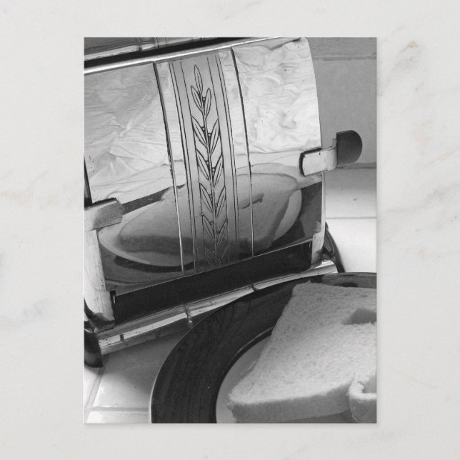 Vintage Kitchen Toaster Blank Art Postcard (Front)
