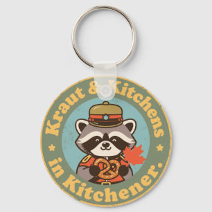 Vintage Kitchener Ontario German Pretzel Keychain