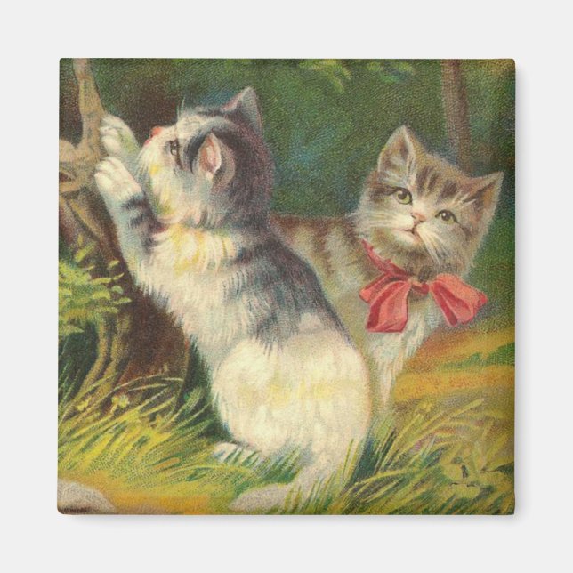 Vintage Kitten Magnet (Front)