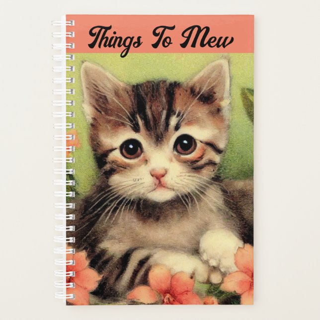 Vintage Kittens Planner (Front)