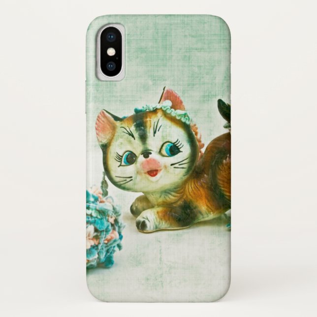 Vintage Kitty Cat Case-Mate iPhone Case (Back)