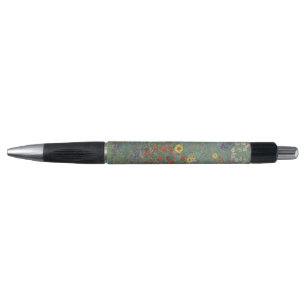 Vintage Klimt Farm Garden Sunflowers Floral Art Pen
